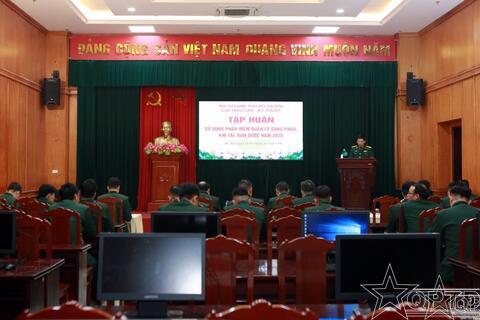 Tập huấn sử dụng phần mềm quản lý súng pháo, khí tài, đạn dược