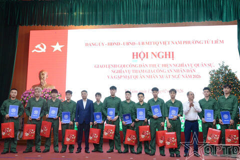 Phường Từ Liêm: Giao Quyết định gọi công dân nhập ngũ năm 2026
