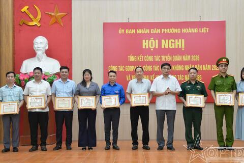 Phường Hoàng Liệt tổng kết toàn diện nhiệm vụ quốc phòng - an ninh