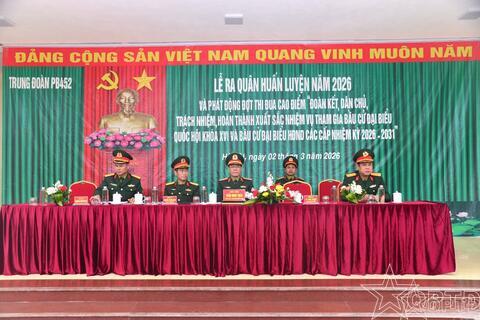 Trung đoàn Pháo binh 452: Tổ chức Lễ ra quân huấn luyện năm 2026