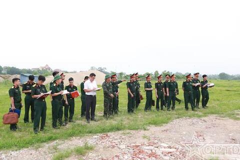 Trinh sát khu vực diễn tập tại xã Yên Lãng và xã Liên Minh