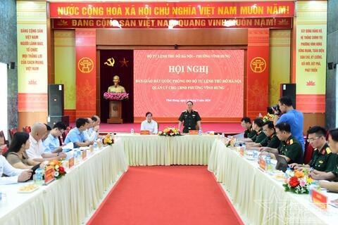 Bộ Tư lệnh Thủ đô Hà Nội bàn giao đất quốc phòng để mở rộng đường Lĩnh Nam