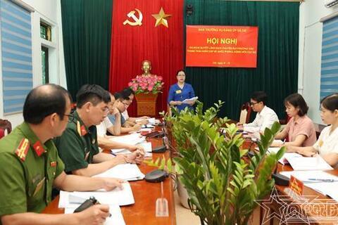 Xã Cổ Đô sơ duyệt diễn tập tác chiến trong khu vực phòng thủ