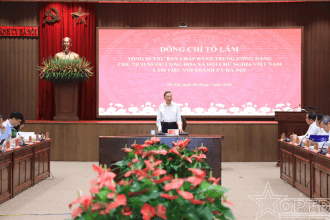 Tổng Bí thư, Chủ tịch nước Tô Lâm: Hà Nội phải xác định tăng trưởng hai con số là nhiệm vụ chính trị quan trọng