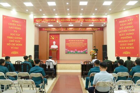 Ban CHQS phường Hoàng Liệt: Phát động đợt thi đua cao điểm "80 Ngày thi đua quyết thắng-Viết tiếp bản hùng ca"
