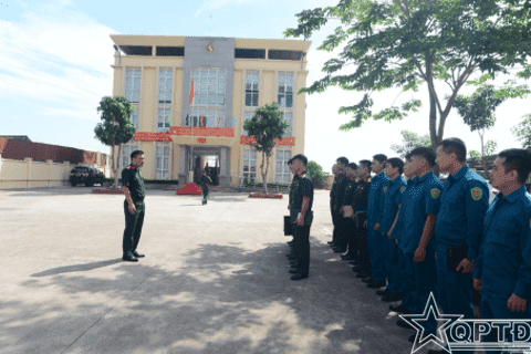 Ban CHQS xã Mê Linh duy trì nền nếp các chế độ, xây dựng nền nếp chính quy