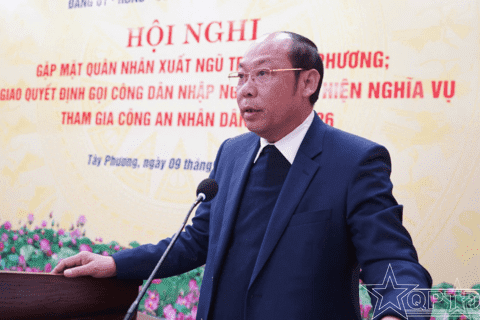 Xã Tây Phương gặp mặt thanh niên chuẩn bị nhập ngũ năm 2026