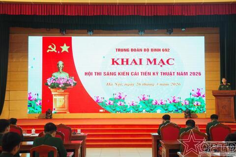 Trung đoàn 692, Sư đoàn Bộ binh 301: Khai mạc Hội thi sáng kiến cải tiến kỹ thuật năm 2026