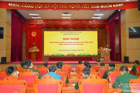 Khối thi đua số 15 Bộ Tư lệnh Thủ đô Hà Nội triển khai kế hoạch Hội thi Báo cáo viên giỏi năm 2026