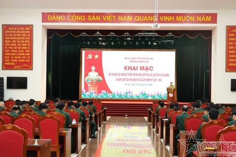 Trường Quân sự Bộ Tư lệnh tổ chức Hội thi báo cáo viên giỏi