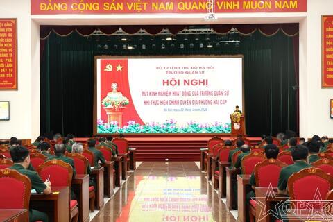 Rút kinh nghiệm hoạt động quân sự khi thực hiện chính quyền địa phương 2 cấp