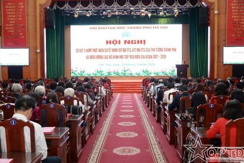 Hội Khuyến học thành phố Hà Nội: Sơ kết thực hiện Quyết định 387 và Quyết định 677 của Thủ tướng Chính phủ