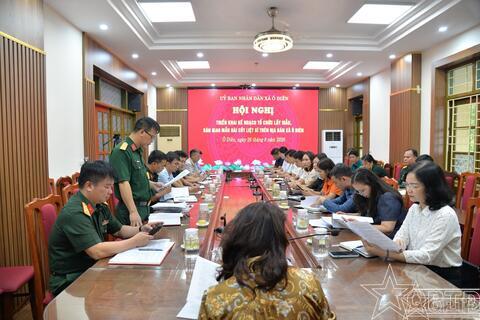 Xã Ô Diên triển khai kế hoạch tổ chức lấy mẫu hài cốt liệt sĩ chưa xác định được thông tin