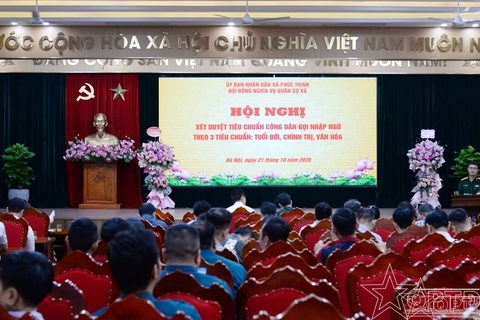 Xã Phúc Thịnh xét duyệt tiêu chuẩn công dân gọi nhập ngũ năm 2027