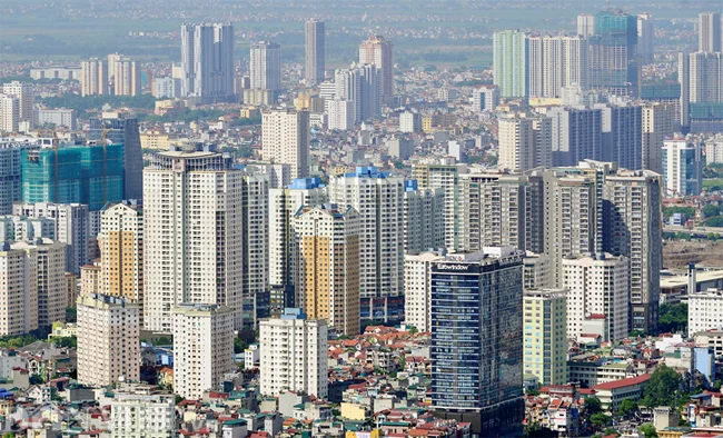 Hình ảnh Hà Nội hiện đại với các tòa nhà cao tầng mọc lên san sát